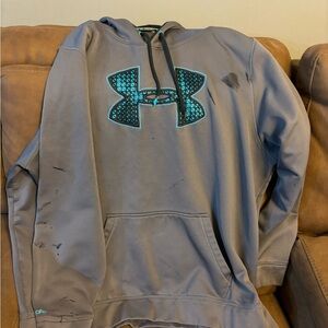 Men’s hoodie, under armour, used with some damage